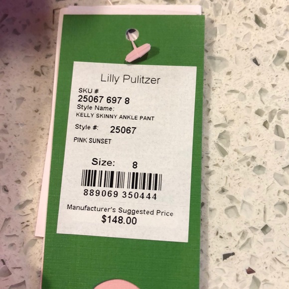 Lilly Pulitzer Textured Kelly Skinny Ankle Pant - Picture 6 of 7